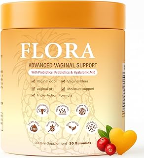 Flora Plus Gummies for Women, Advanced Vaginal Support Probiotic Gummies, Ph Balance, Promote Healthy Vaginal Odor & Flora, Pineapple, 60 Count (1)