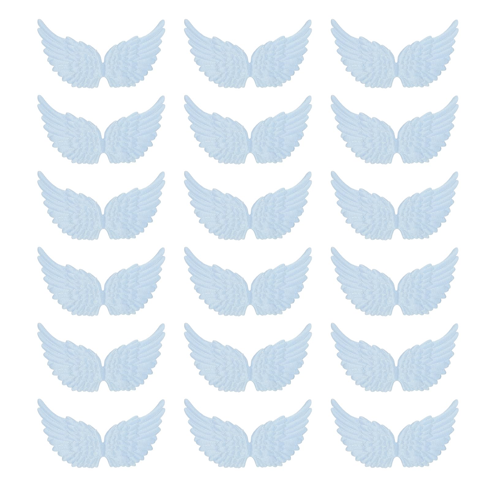 Alas de ángel para manualidades PATIKIL en tela azul para vestidos de fiesta