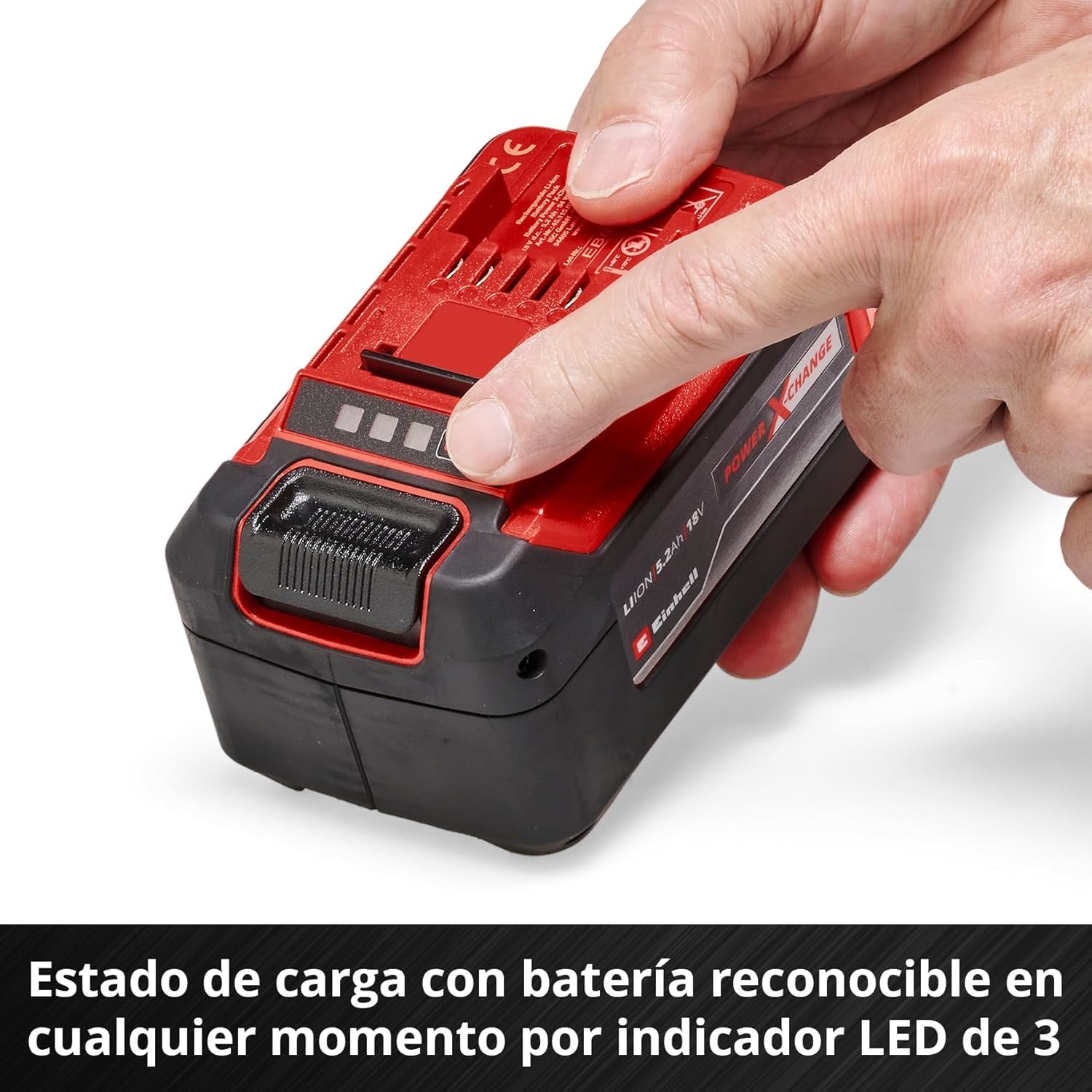Original Einhell Kit de Principiantes de batería 5,2 Ah y Cargador Power X-Change (Iones de Li, 18 V, 100 min Tiempo de Carga, Adecuado para Todos los Equipos Power X-Change)