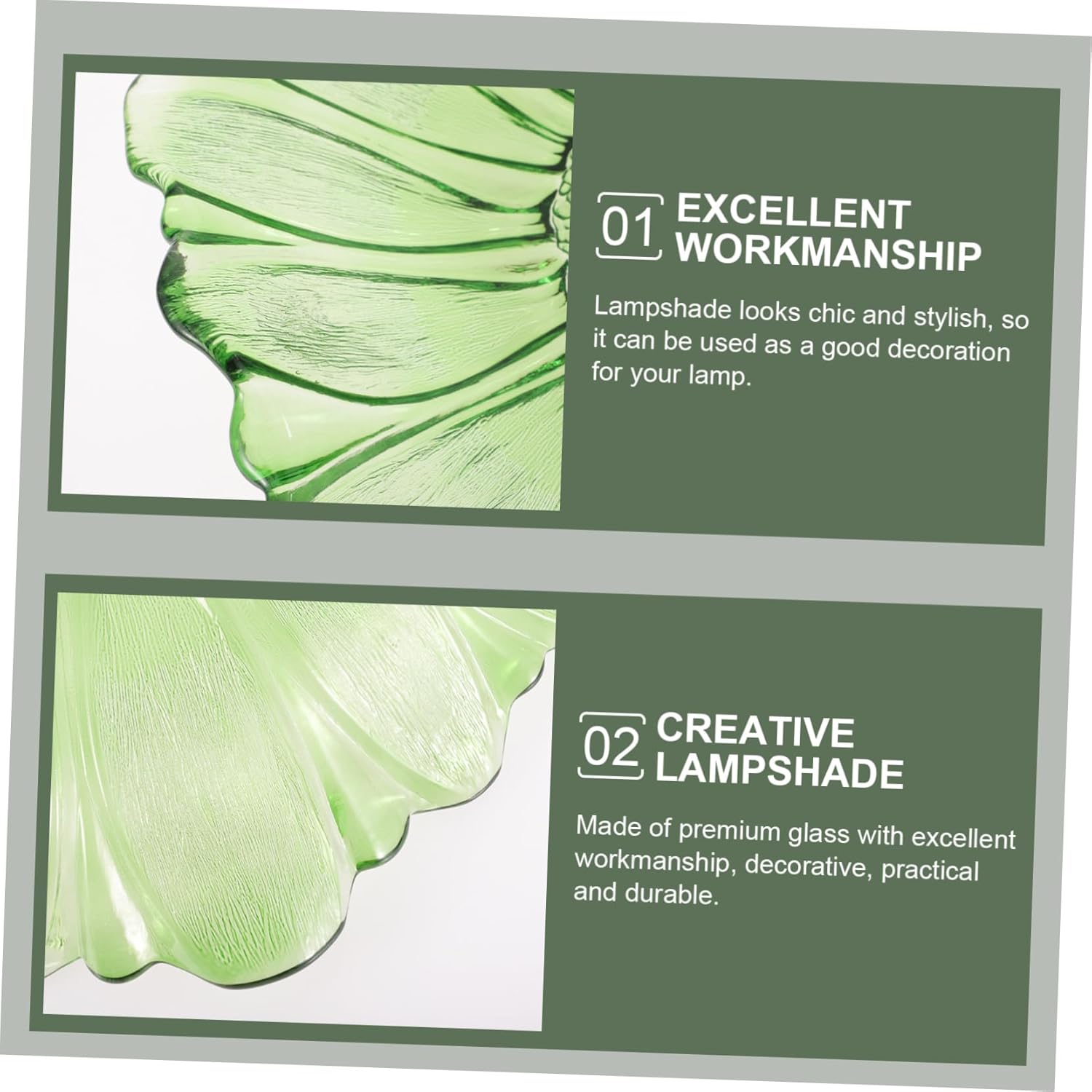 Gadpiparty Flower Glass Lamp Shade Decorative Ceiling Pendant Light Cover for Aesthetic Living Room Kitchen and Bedroom Convenient Installation