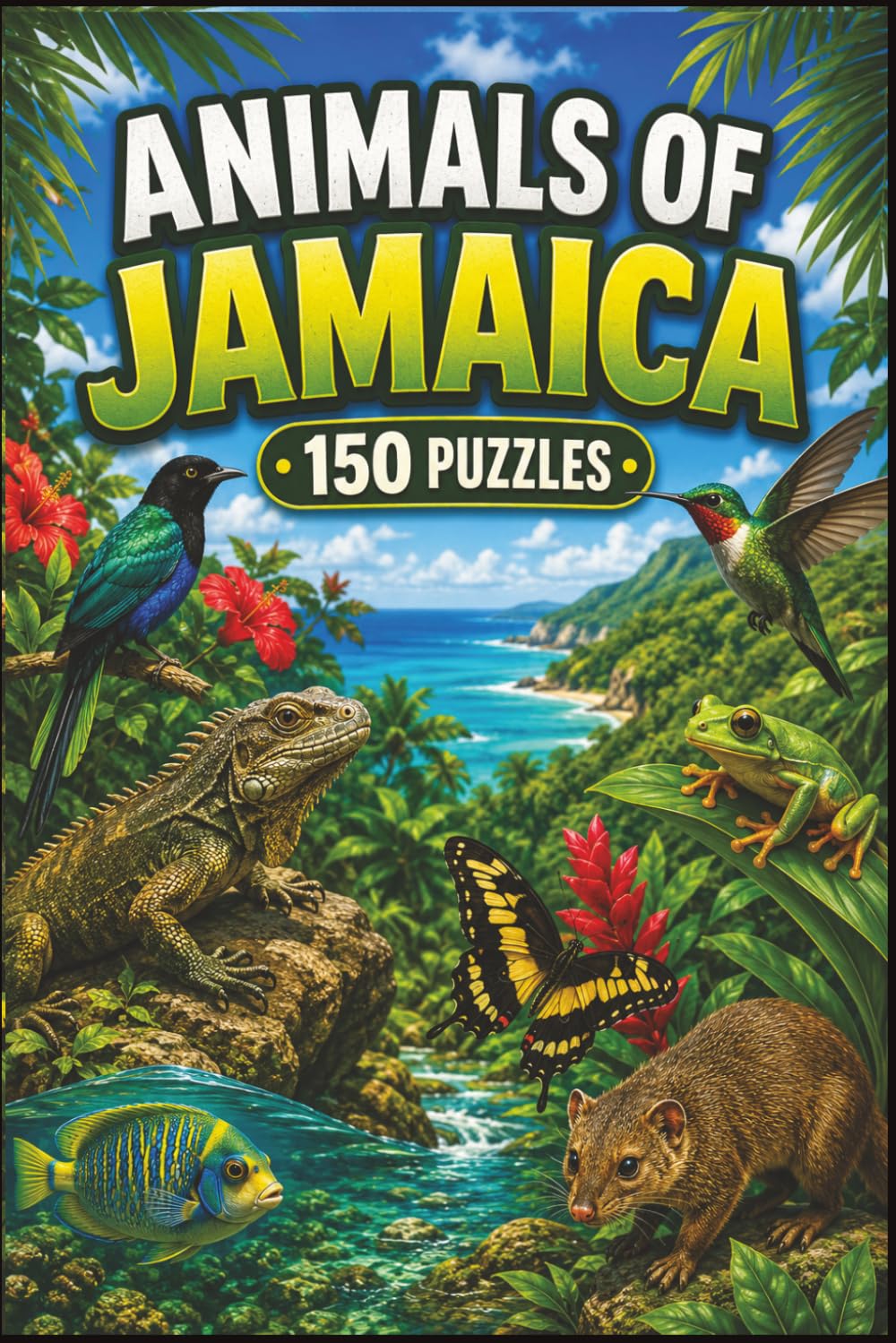 Animals of Jamaica Word Search: 150 Wildlife-Themed Puzzles