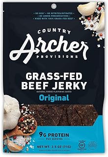 Country Archer Original Flavor Beef Jerky, Gluten Free, 2.5 Ounces (Pack Of 12)