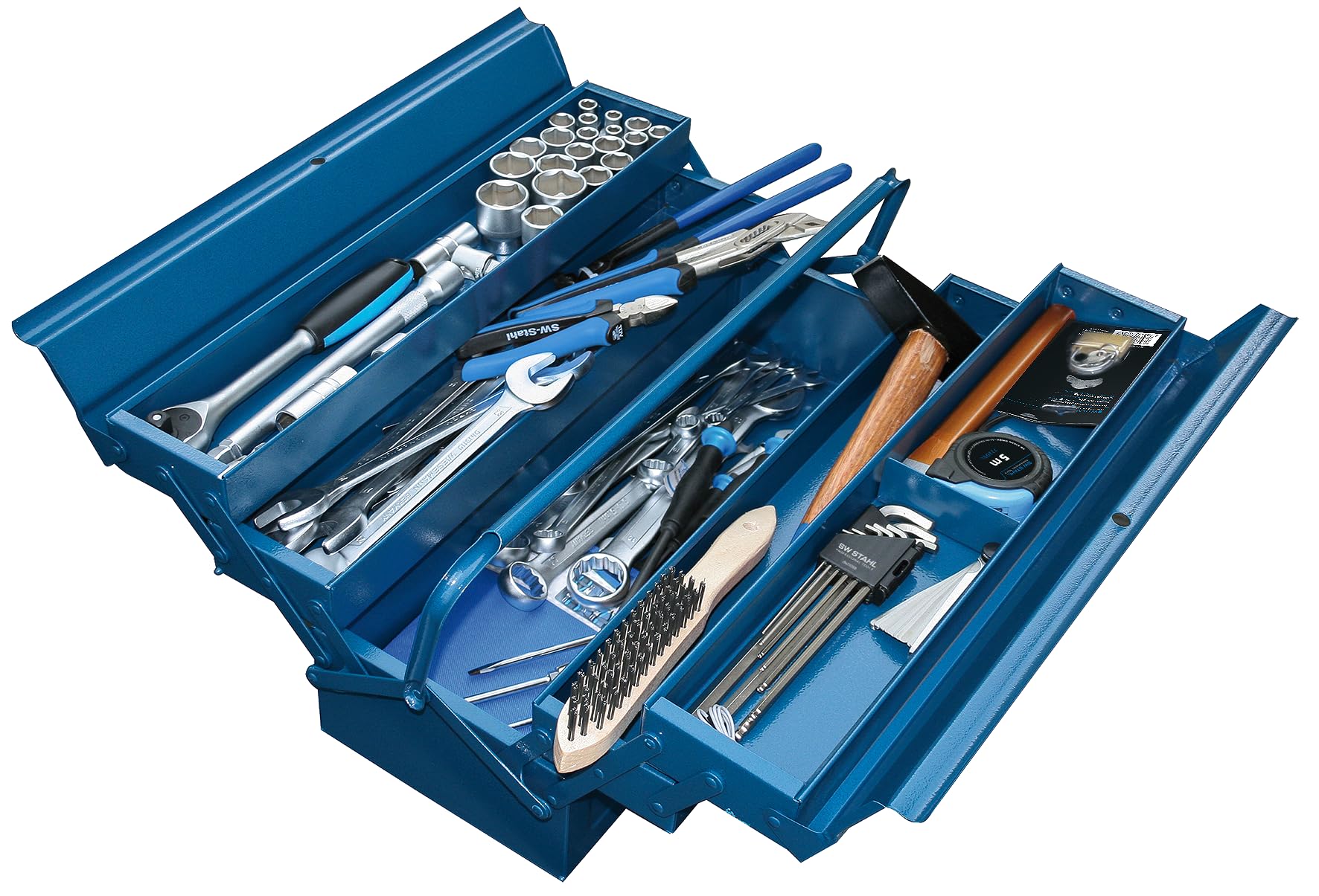 SW-Stahl Z4200 Caja de Herramientas de 91 Piezas, Maletín con Herramientas