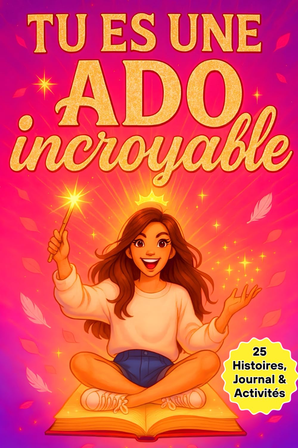 TU ES UNE ADO INCROYABLE: Livre pour adolescente fille, conçu pour développer la confiance en soi, découvrir sa valeur, et avancer avec des activités positives et inspirantes.