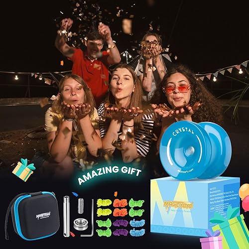 Miniatura 6 de MAGICYOYO K2 Responsive Yoyo que brilla en la oscuridad, yoyo profesional para niños de 8 a 12 años y yos que no responden para adultos, yoyo de