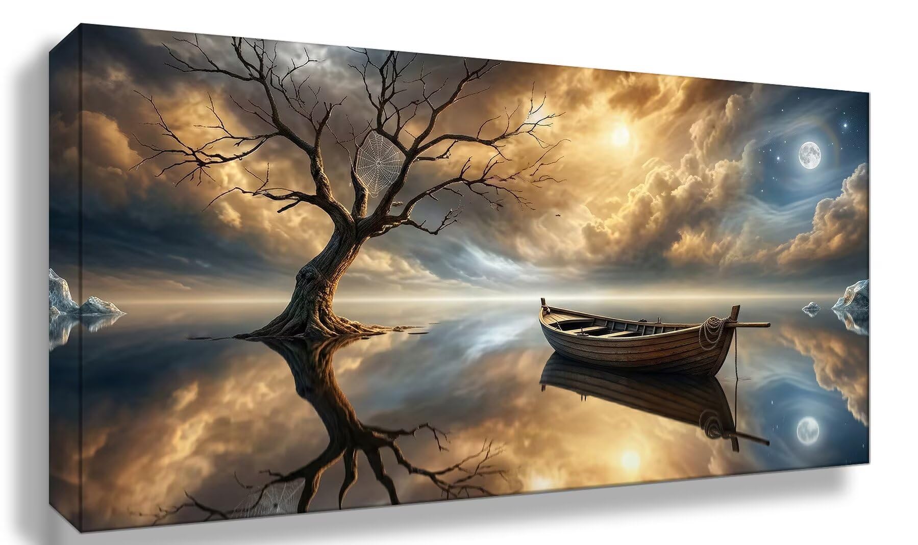 Diamond Painting Baum, Landschaft Diamond Painting Erwachsene, 5D DIY Vollbohrer Diamanten Paint by Numbers, Kreatives für Erwachsene Mosaik Bastelset für Home Wand Deko, Geschenk, 60x120cm, Cod-992