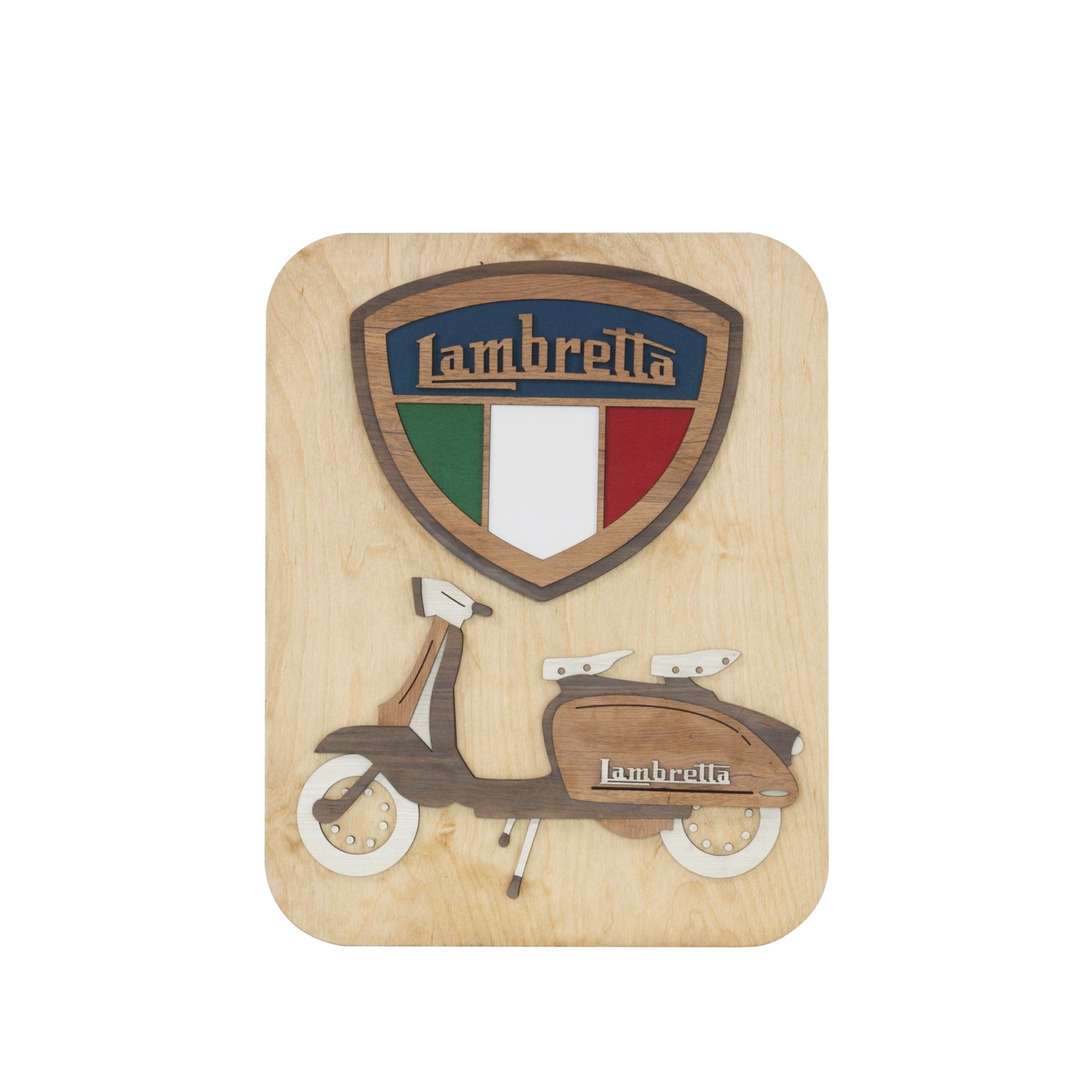 Laserarti STUDIOSLaserarti Studios LAM012 - Lambretta Layered Wall Decor, Wall Art, Wall Decor, Home Decor, Office Decor, Hall Decor, Balcony Decor, Bedroom Decor.