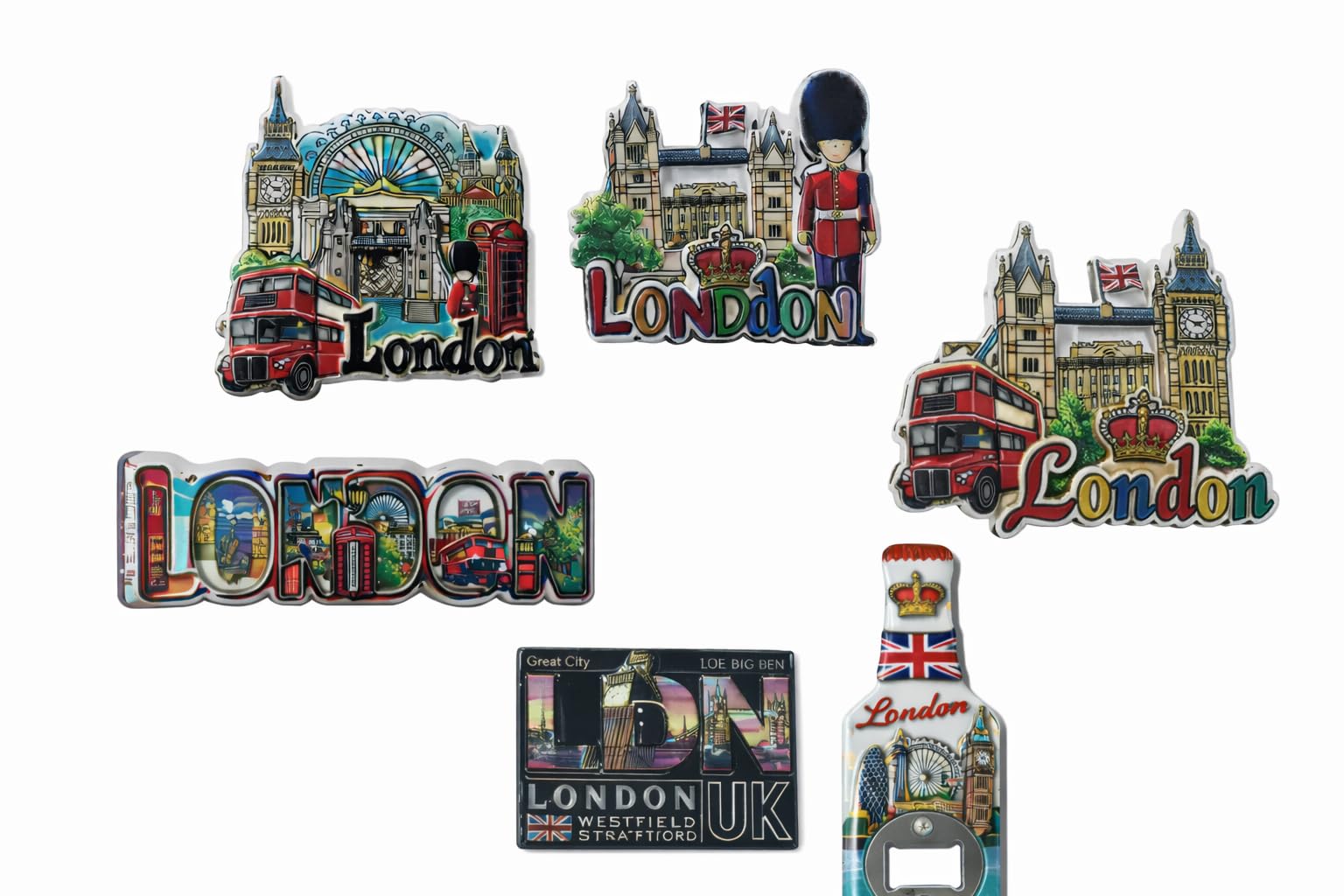 Magnets frigo Londres 3D pour décorer la cuisine et ouvrir vos bouteilles pendant l'apéritif