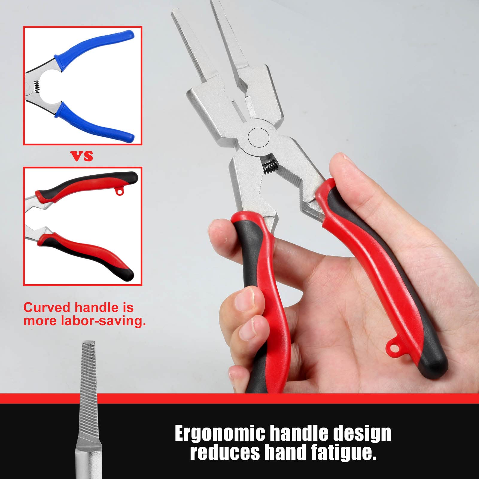 Pince De Soudage Multifonction En Acier Pour Soudage électrique Mécanique Atelier Et Usage Domestique 17,8 Cm