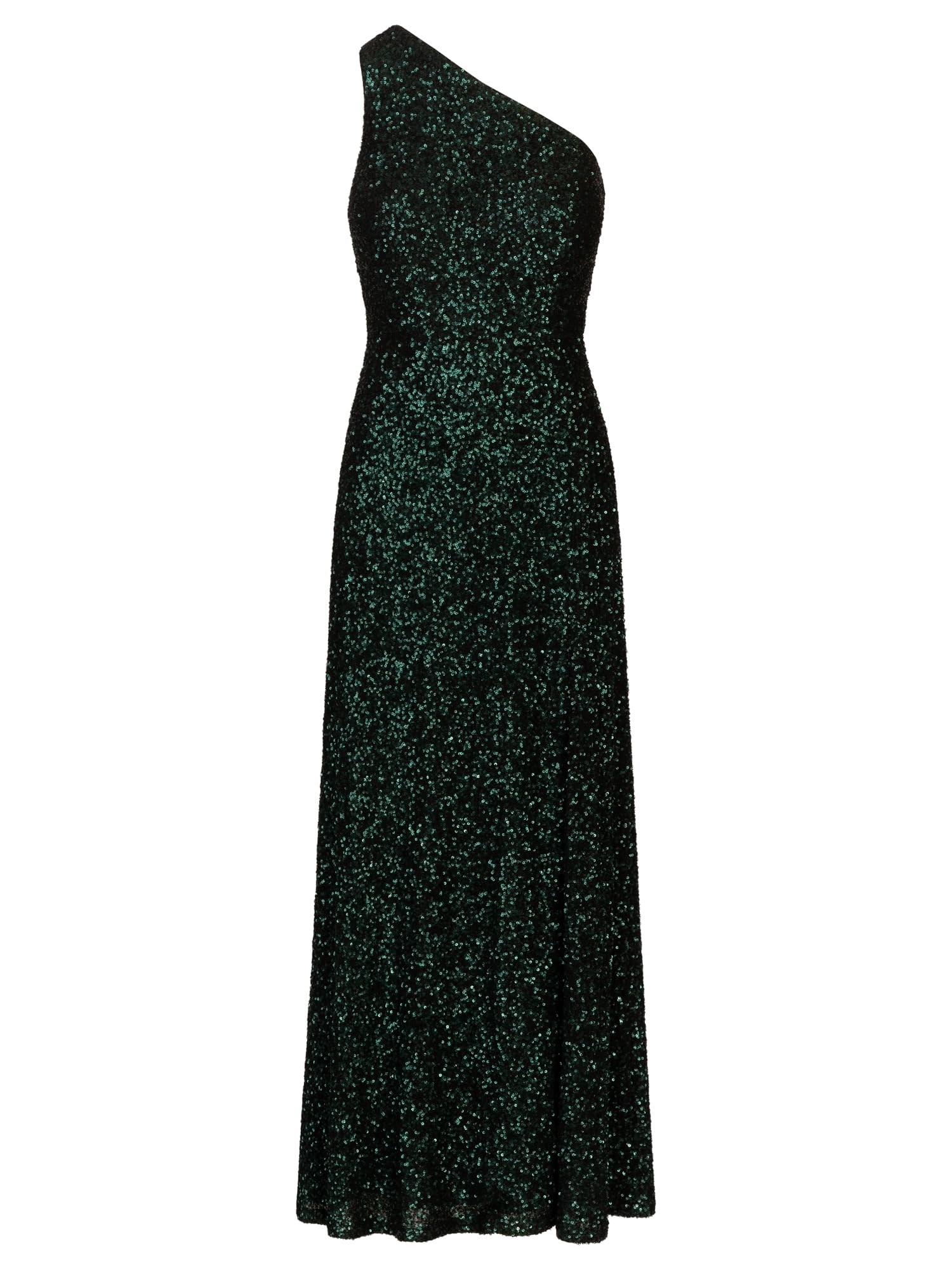 APART One-Shoulder Abendkleid mit unterschiedlich großen Pailletten Bestickt,