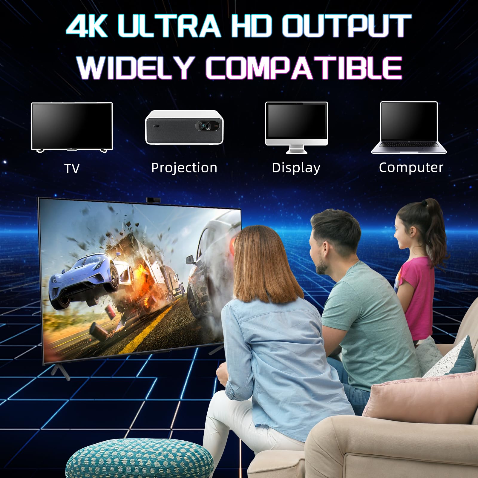 Temoo Retrowave G11 Pro Retro Spielekonsole für TV, 256GB 60000+ Spiele Retro Konsole Unterstützt 40+ Emulatoren, Spielekonsole für Fernseher mit Dual 2.4G Wireless Controllers