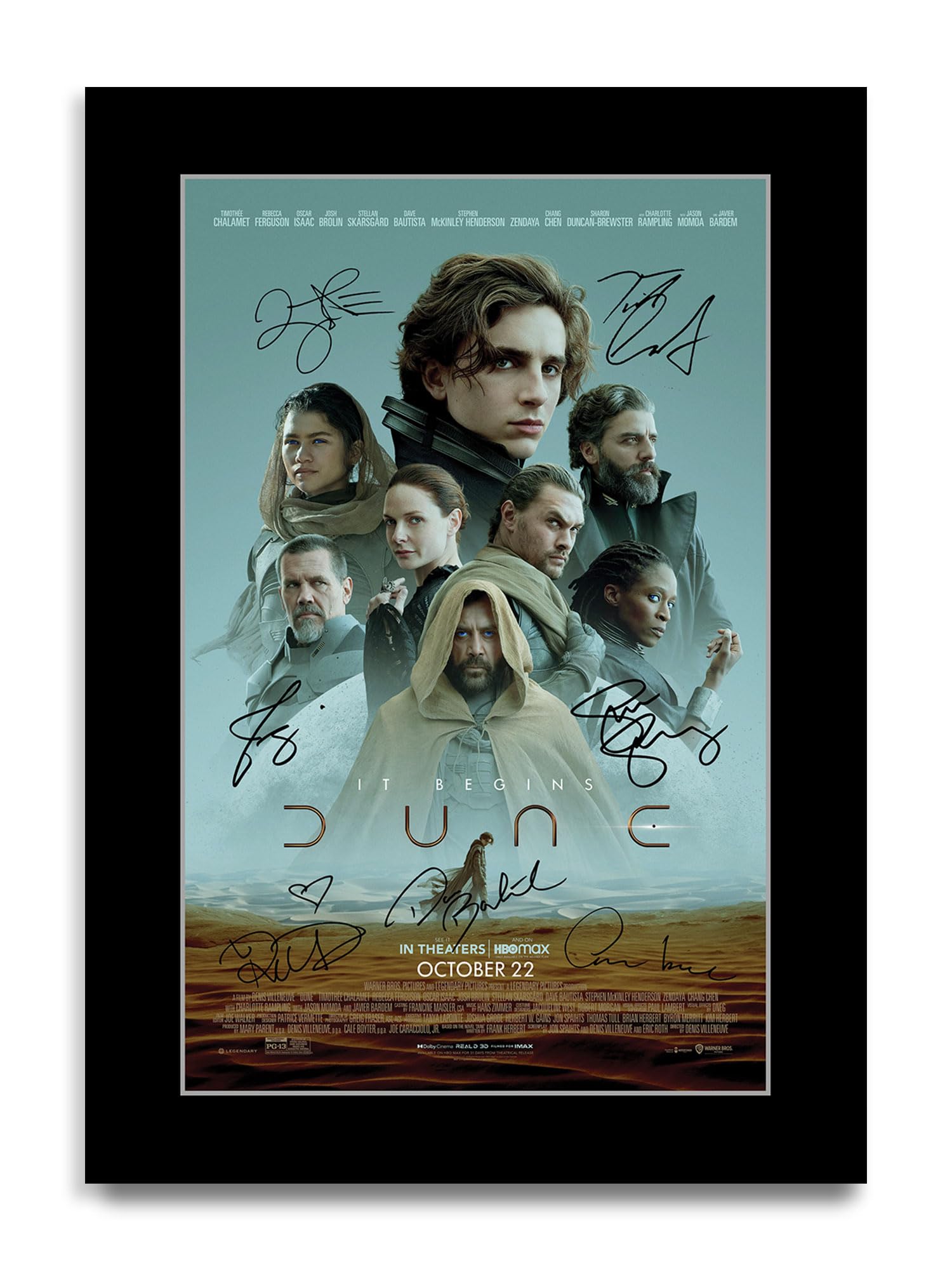 HWC Trading Dune Part One Gifts Printed Poster Signed Autograph Picture for Movie Memorabilia Fans (ID-003054) - A4 Print Only
