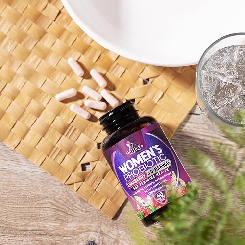 Miniatura 9 de Probióticos para mujeres, 60 mil millones de UFC, 16 cepas, prebióticos y arándano, equilibrio de pH, salud digestiva, apoyo vaginal e inmunológico,