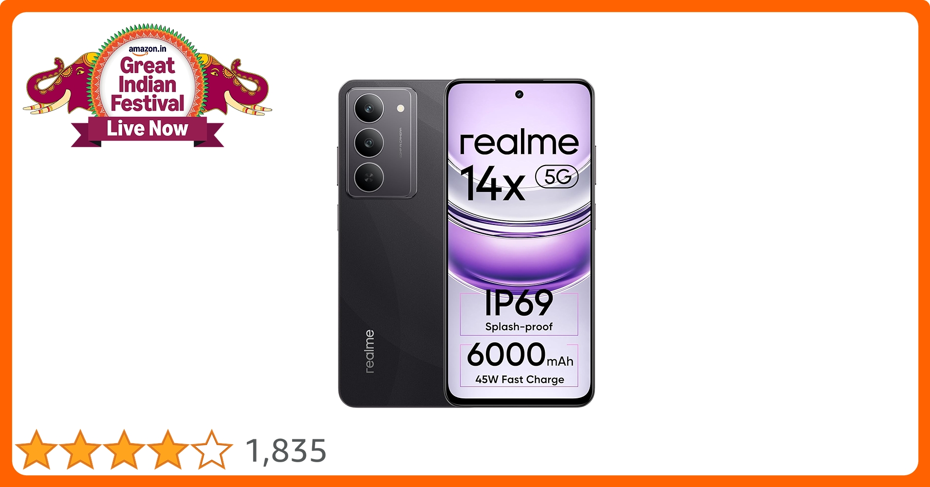 Realme 14X 6GB+128GB 5Gグローバルバージョン SIMフリー Realme 14X 6GB+128GB 5Gグローバルバージョン SIMフリー Realme