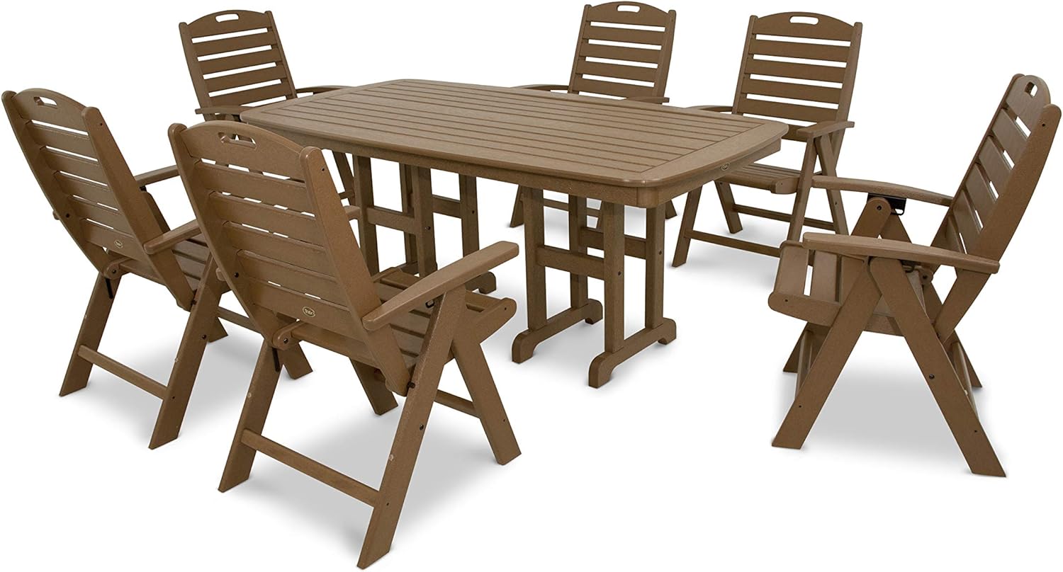 Trex Outdoor Furniture Yacht Club Highback 7-Piece Dining Set