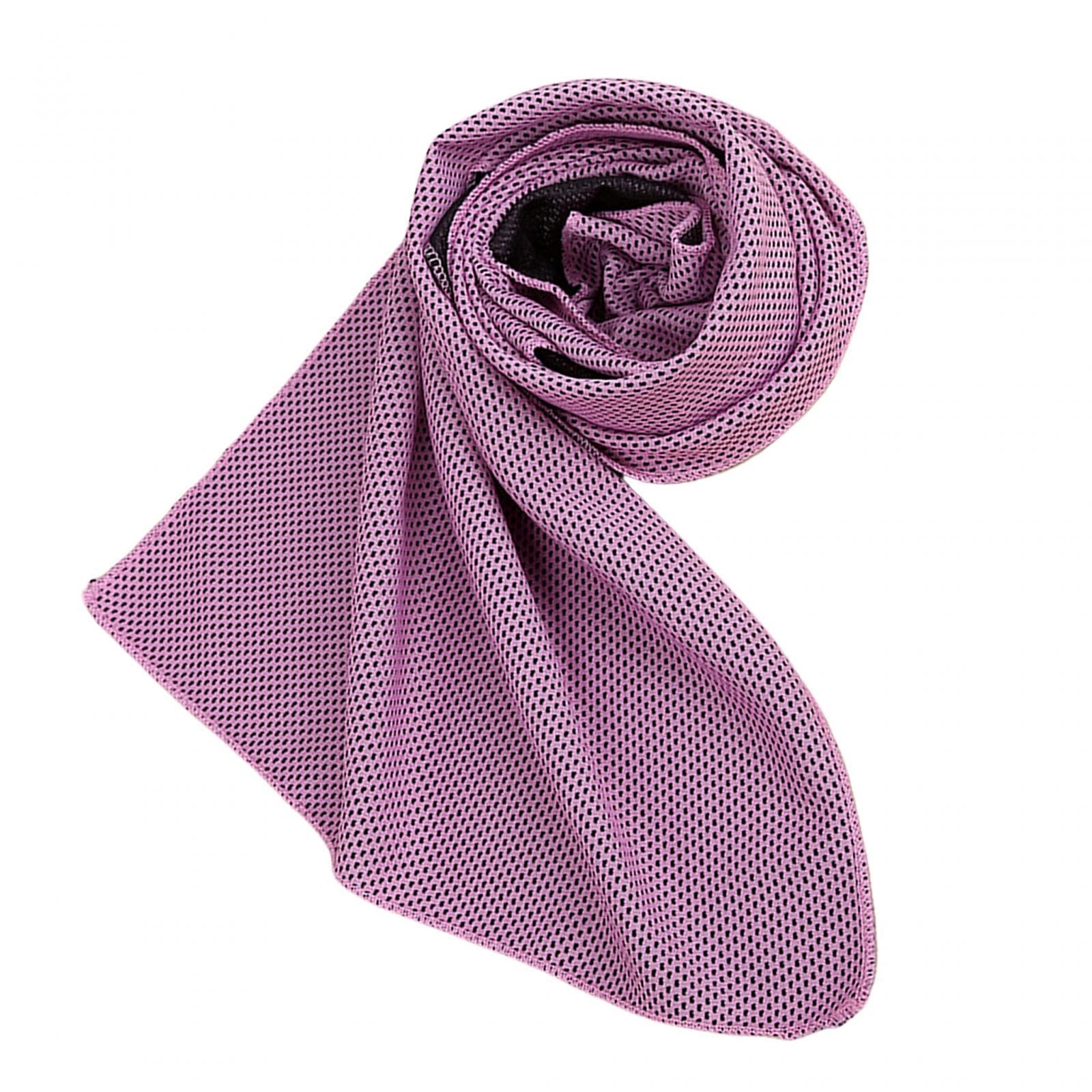 CB® Sweat Towel 30x90cm Instant Cooling Relief Ice Towel for Running Workout Gym Light Violet|Sporting Goods | Fitness Running & Yoga | Fitness Equipment & Gear |1X Cooling Towel-image-8