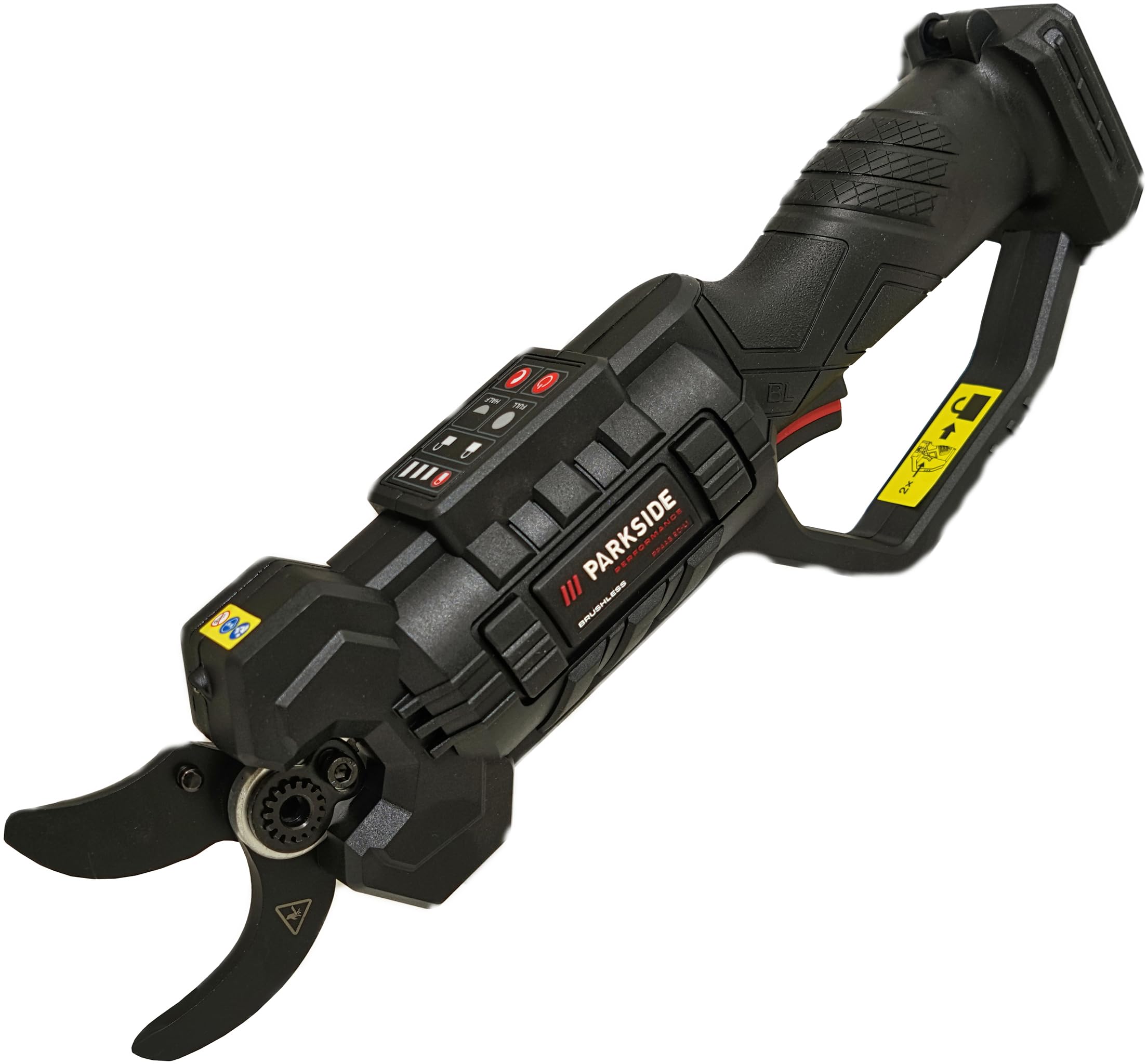 Offerta HEADNMORE per PARKSIDE PERFORMANCE® Forbice da potatura a batteria PPAAS 20-Li – 20 V X 20 V Team, motore brushless, incl. portachiavi HEADNMORE & matita da carpentiere