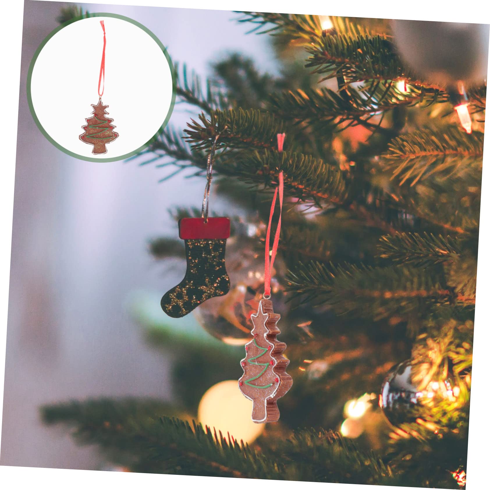 Alipis 4 Decorazioni Per Lalbero Di Natale in Stile Cartone Animato Ornamenti Pendenti Per Lalbero Di Natale Decorazioni Per La Casa