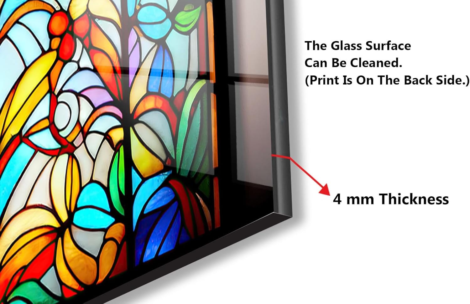 Myphotostation.com 56x56'' Tempered Glass Stove Backsplash Kitchen Tile Decor Stove Back Cover Glass Splashback Tile for Stove Top Cover Toughened Glass Cooker Protector 52