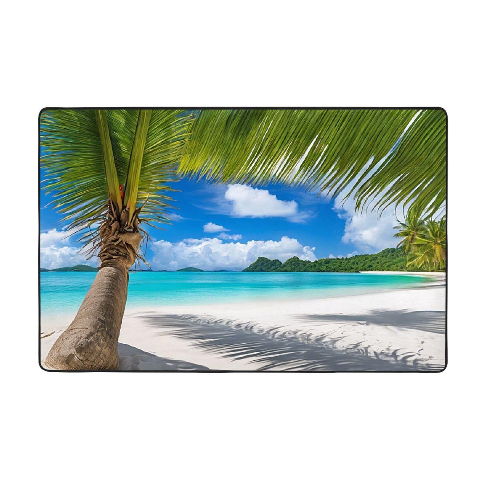 Tapis pour salon moderne et bureau cosy 152x99 cm avec envers antidérapant