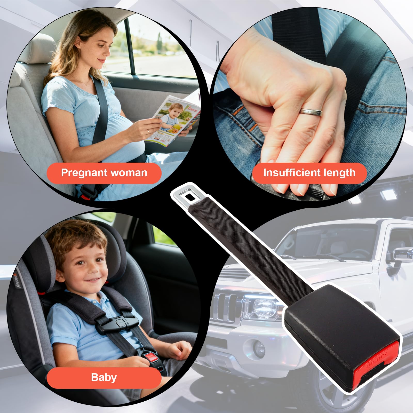 1 Pezzi Componenti Automobilistici 24CM，Compatibile con la Maggior Parte dei Modelli di Auto