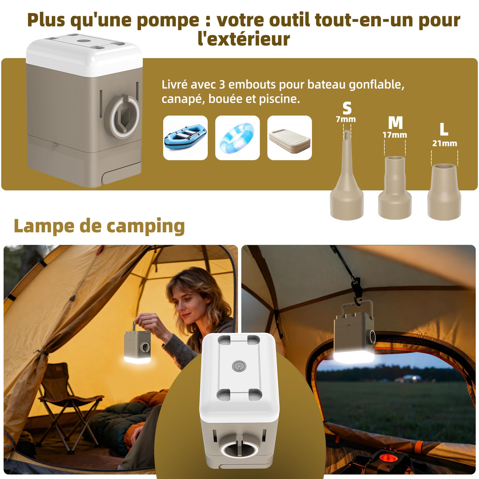 KASIMO Matelas Gonflable 1 Place, Pompe Électrique sans Fil Intégrée, Matelas Gonflables TPU Matériau, Gonflage Rapide 2 Min, Lit Gonflable 90x190x22cm pour Camping et Invités