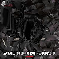 Vista 5 de WOLF TACTICAL Funda de pierna caída para 9mm, funda de muslo para hombres, funda de pierna para pistolas, funda de pierna con correa de sujeción