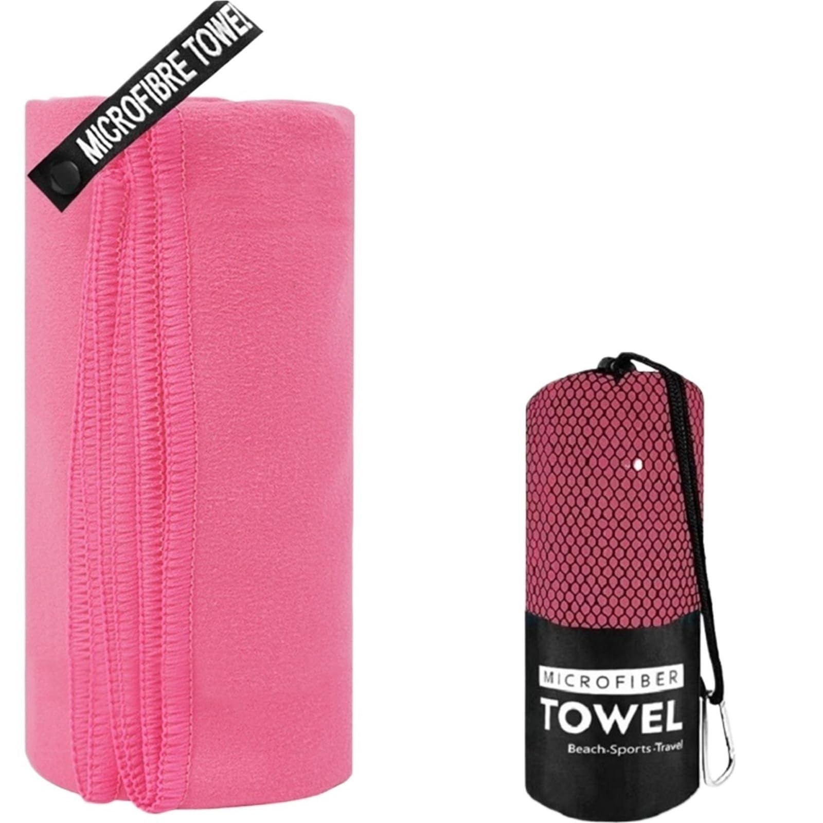 GMEqfhpOPS Camping Towels Super Absorbent Fast Drying Microfiber Travel Towel Quick Dry Ultra Soft Compact Gym Towel for Swimming Beach Towels Bath(Rose Red,76x152cm)