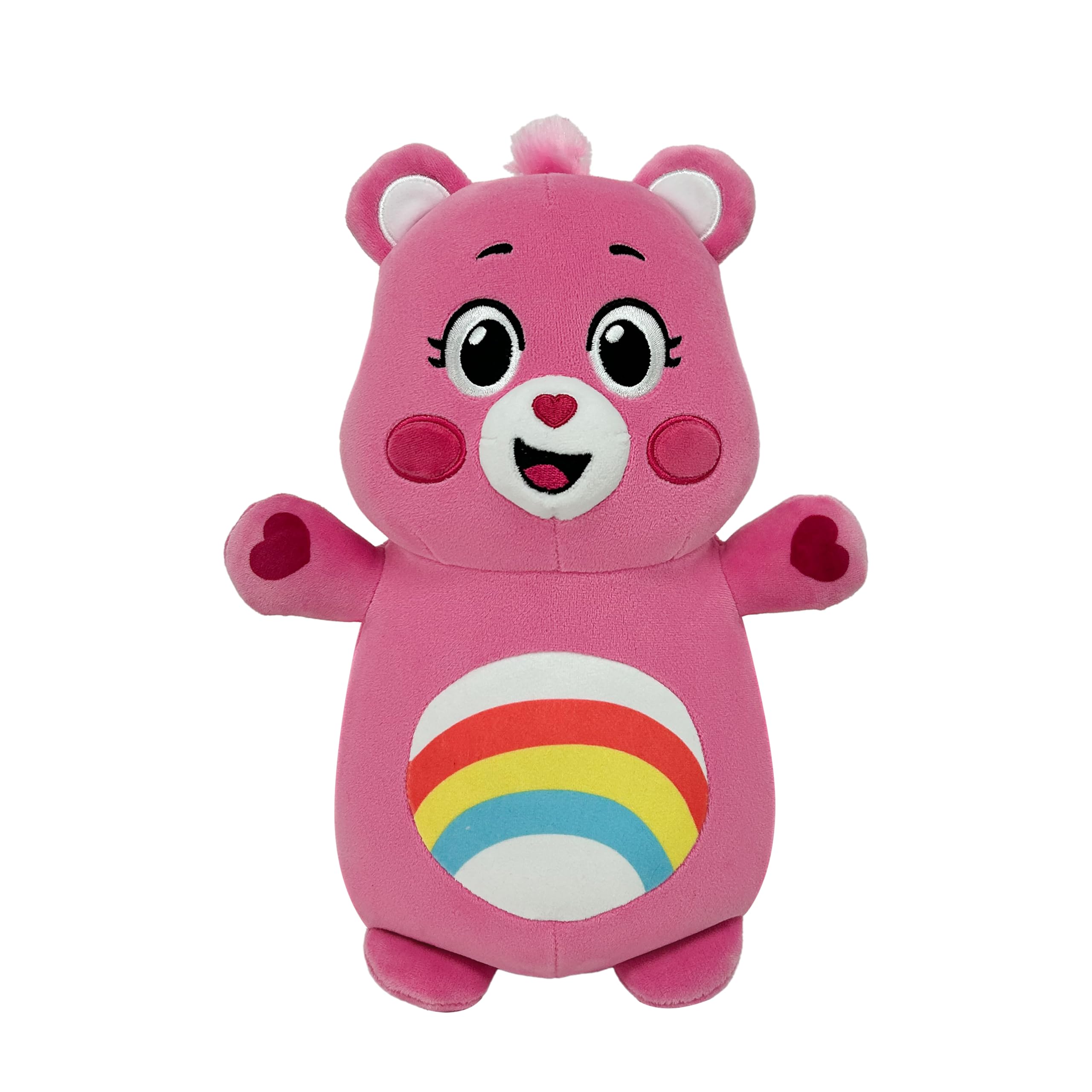 Squishmallows Original "Care Bears" 10in Cheer Bear HugMees – Ultrasoft Official Jazwares Plush (Medium-Sized)