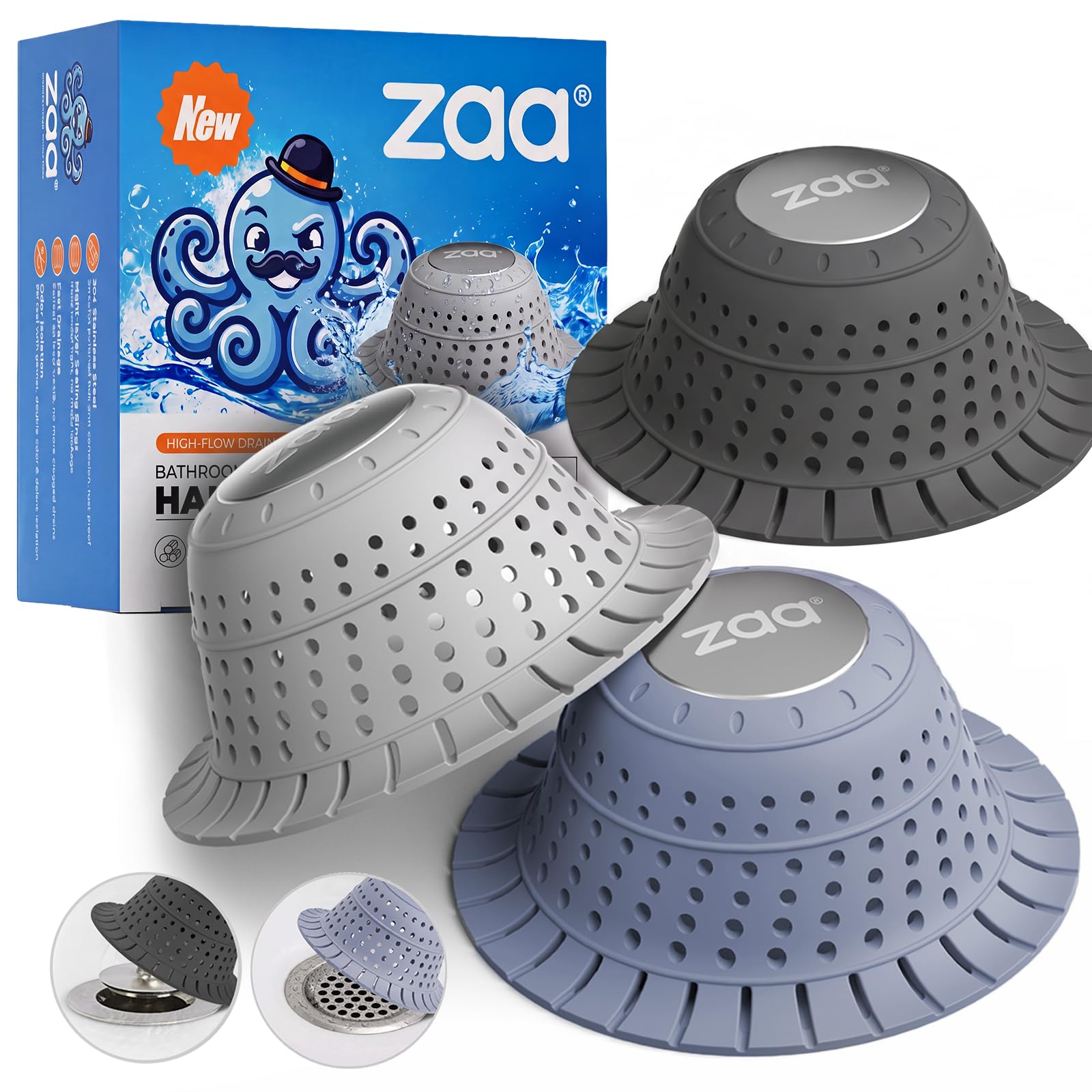 zaa Shower Drain Hair Catcher Bathtub Drain Strainer Sink Drain Protector