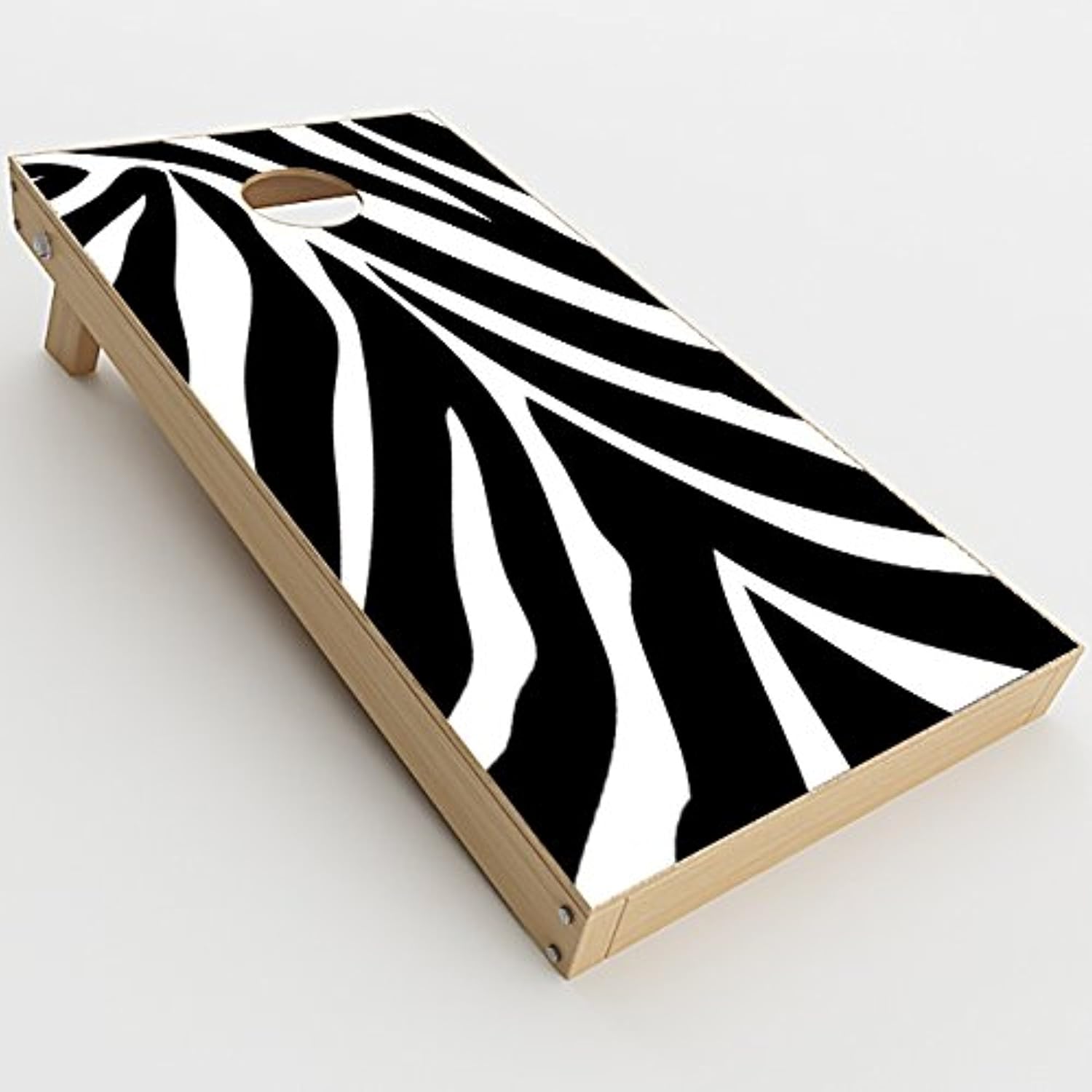 Skin Decal Vinyl Wrap for Cornhole Outdoor Board Game Bag Toss (2 x Pcs. Skins only) / Zebra Animal