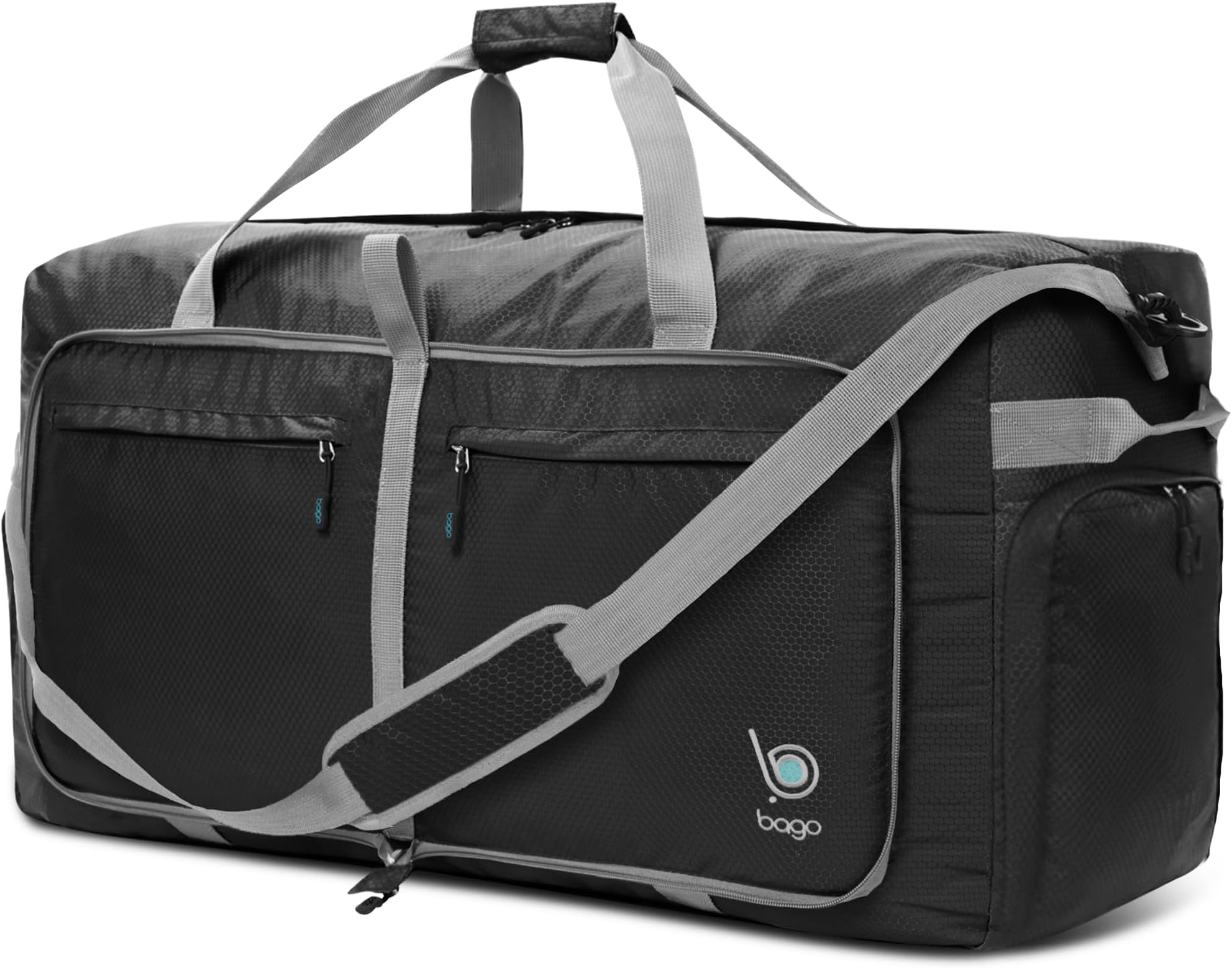 Bago Extra Large Duffle Bag for Travel Women & Men. Durable, Lightweight, Foldable Travel Duffel Bags For Traveling Women. 120L Duffle Bags Use As a Weekender Bag with Shoe Compartment, Checked Duffel
