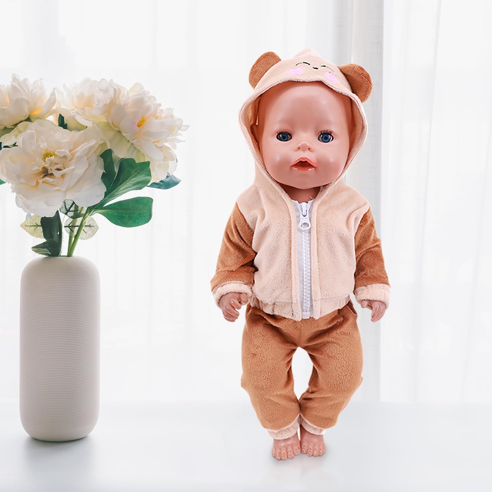 3er-Set Babypuppenkleidung Für 20cm Puppen – Weiche Outfits Mit
