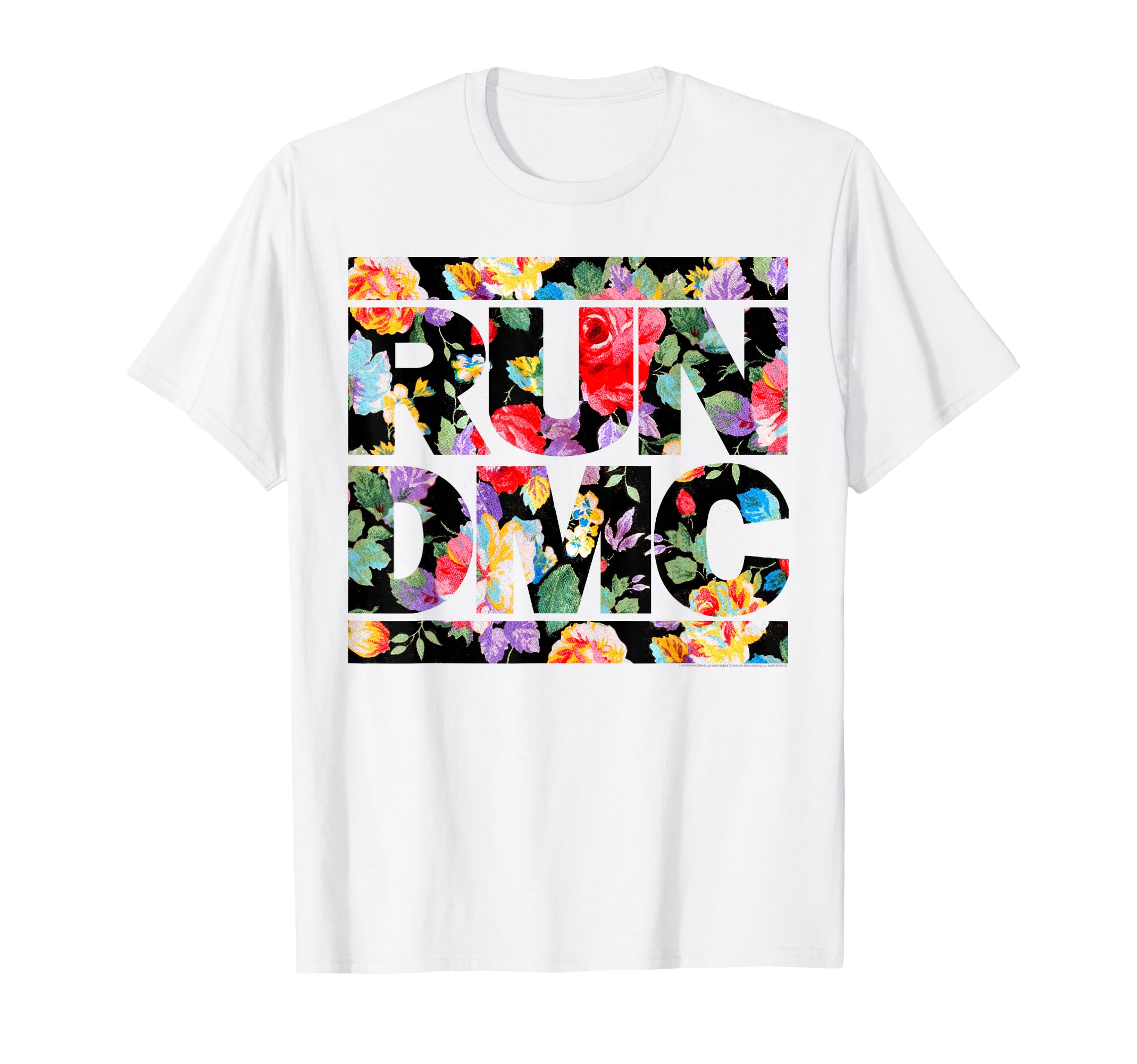 Run DMC Official Floral Logo T-Shirt Small