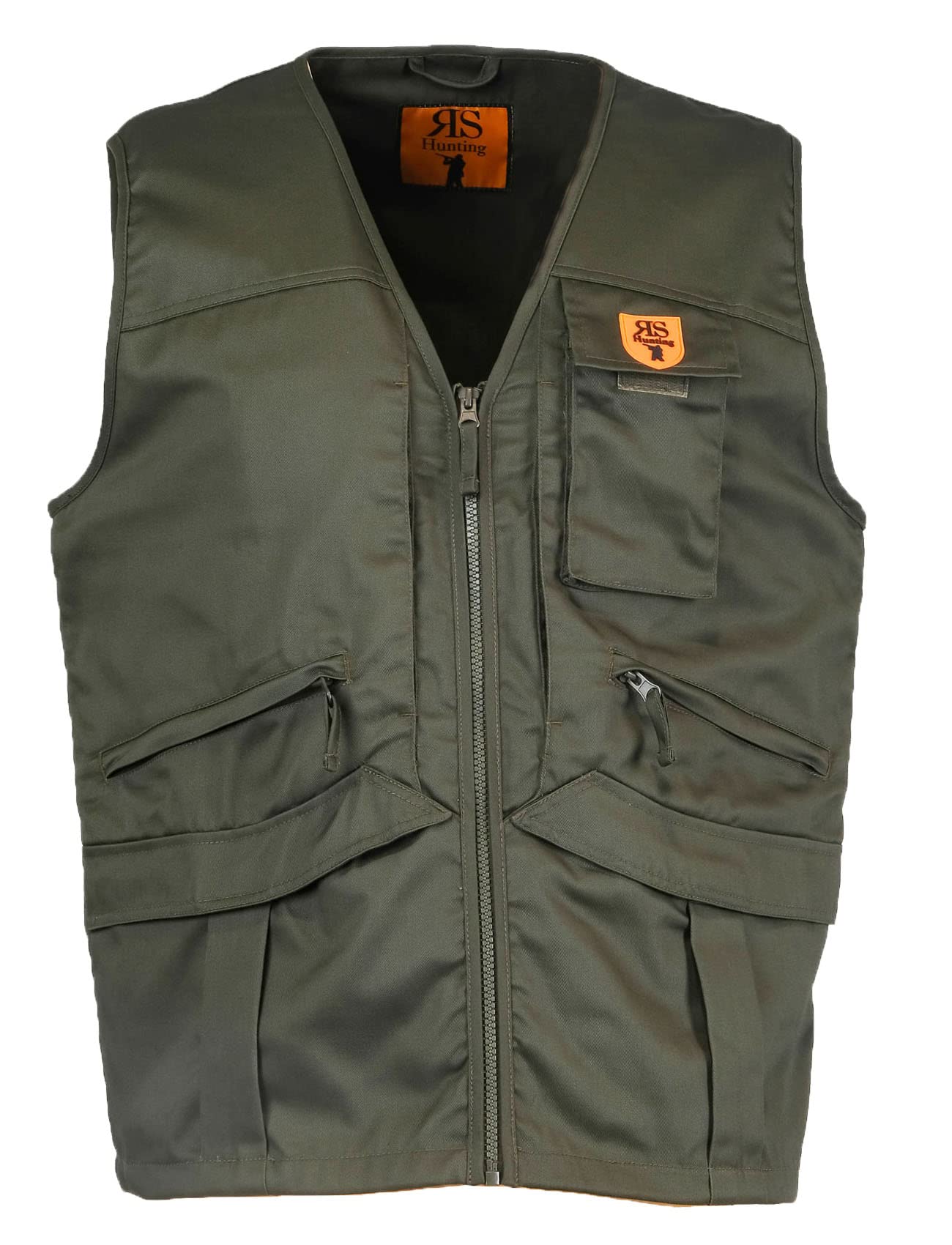 fratelliditalia.org Gilet caccia raccolta tartufi funghi verde cotone tasche pratico tecnico uomo