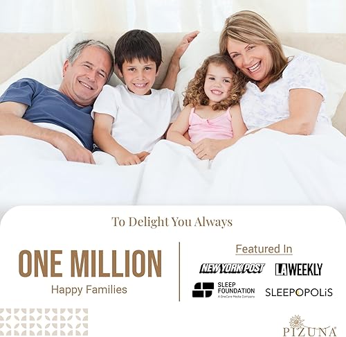 Miniatura 3 de Pizuna Linens - Juego de sábanas de 800 hilos, 100 % algodón peinado, tejido de satén.