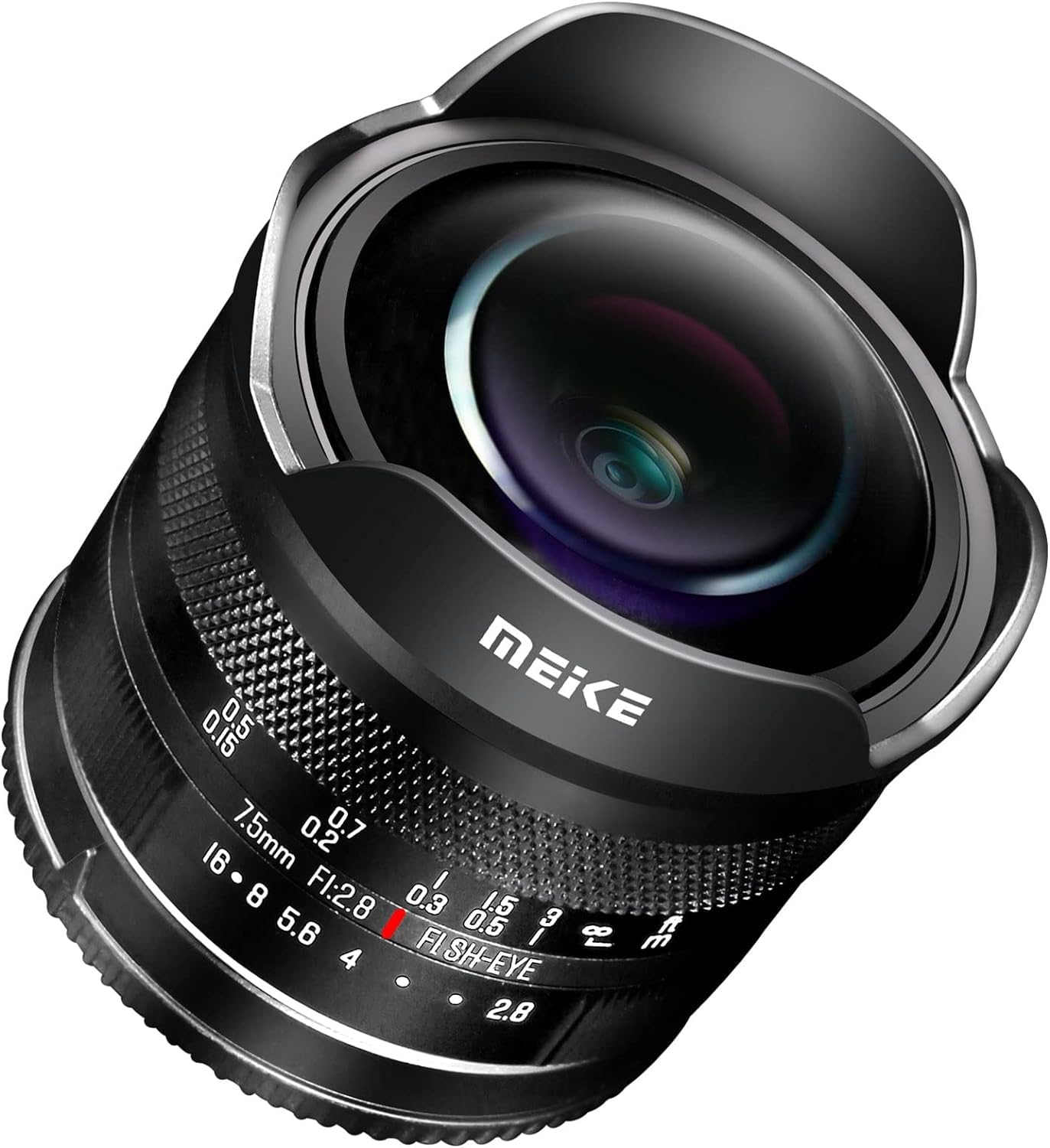 MK 7,5 mm F/2.8 Obiettivo fisheye circolare ultra grandangolare con messa a fuoco manuale, compatibile con fotocamere mirrorless Canon EFM