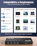 WAVLINK Universal Docking Station with DisplayLink, Dual 4K@60Hz Laptop Dock for macOS & Windows, USB-A/C Dock, 2HDMI+2DP, USB 3.0, Ethernet & Audio – Ideal For Home & Office Multi-Screen Productivity