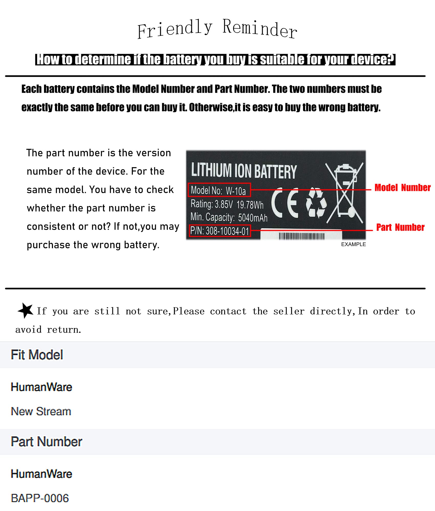 Estry Battery Replacement for humanware New Stream BAPP-0006