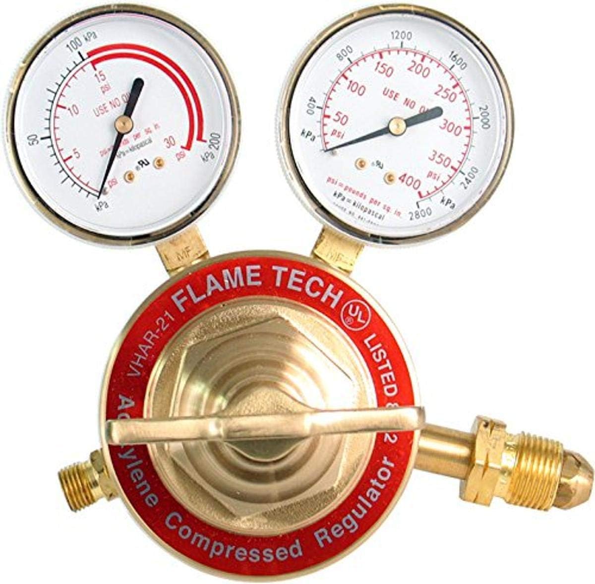 Flame Technologies VHAR-21 Heavy Duty Acetylene Regulator, Victor Compatible