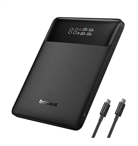 Baseus Laptop Power Bank, 100W Blade USB C Portable Charger, Super Fast Charging 20000mAh Slim Battery Pack for Laptop, MacBook Air, Dell, IPad, HP, iPhone, Samsung Galaxy, Switch, Steam Deck