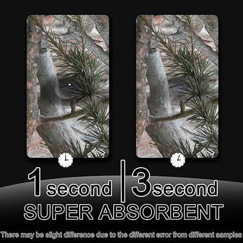 Miniatura 7 de Yesad Alfombra de baño de 1 patrón de goma antideslizante, de secado rápido, súper absorbente, delgada, para debajo de la puerta, lavable, alfombra