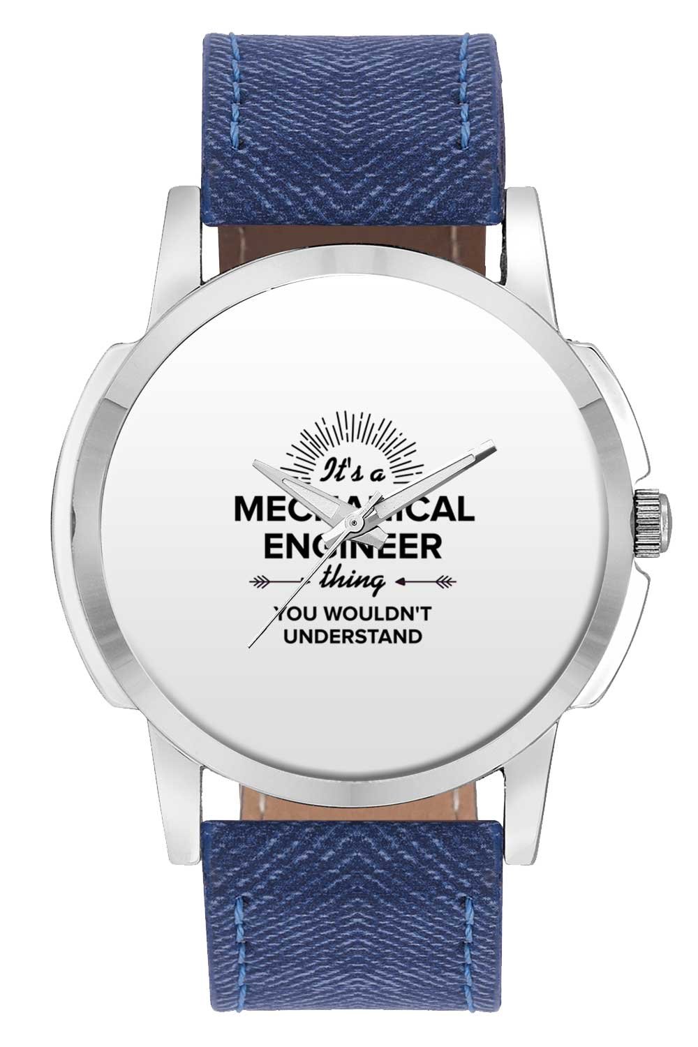 BIGOWL Wrist Watch for Men - Its a Mechanical Engineer Thing You Wont Get It | Best Mechanical Engineer Gift - Analog Mens and Boys Unique Quartz Leather Band Round Designer dial Watch (B074CN5DKL) Amazon Price History, Amazon Price Tracker