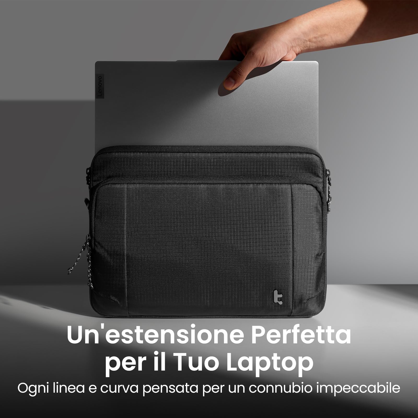 tomtoc Custodia Leggera Universale per Laptop/Notebook/Chromebook 15,6 pollici Acer, ASUS, Dell, HP, Lenovo, Impermeabile con Protezione 360°