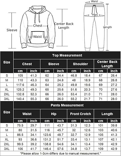 Miniatura 6 de COOFANDY Conjunto deportivo de 2 piezas para hombre, sudadera de manga larga con capucha, traje deportivo para deportes, casual, fitness, trotar