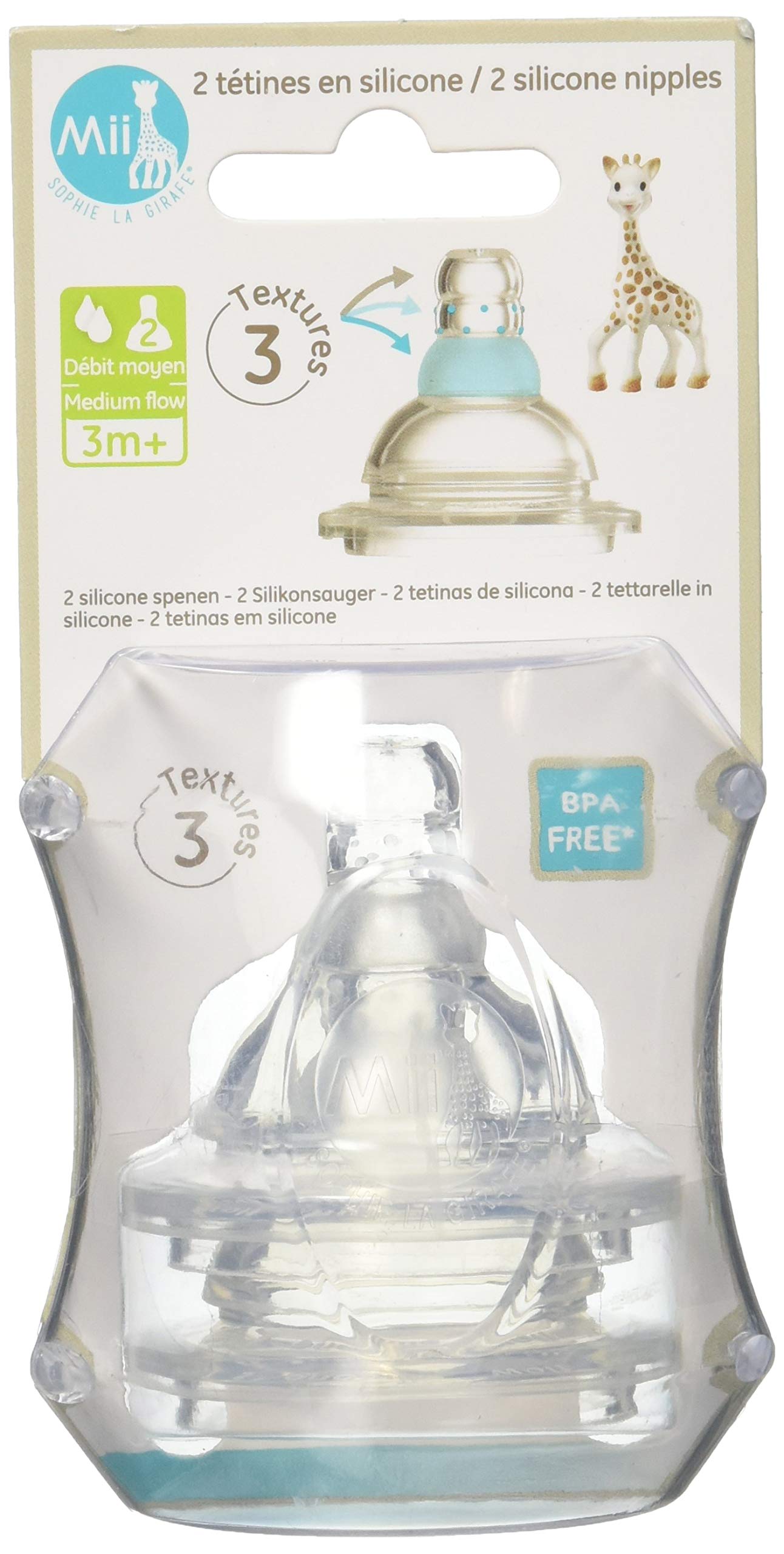 Vulli MII Sophie la Girafe Set of 2 Niples- Medium Flow