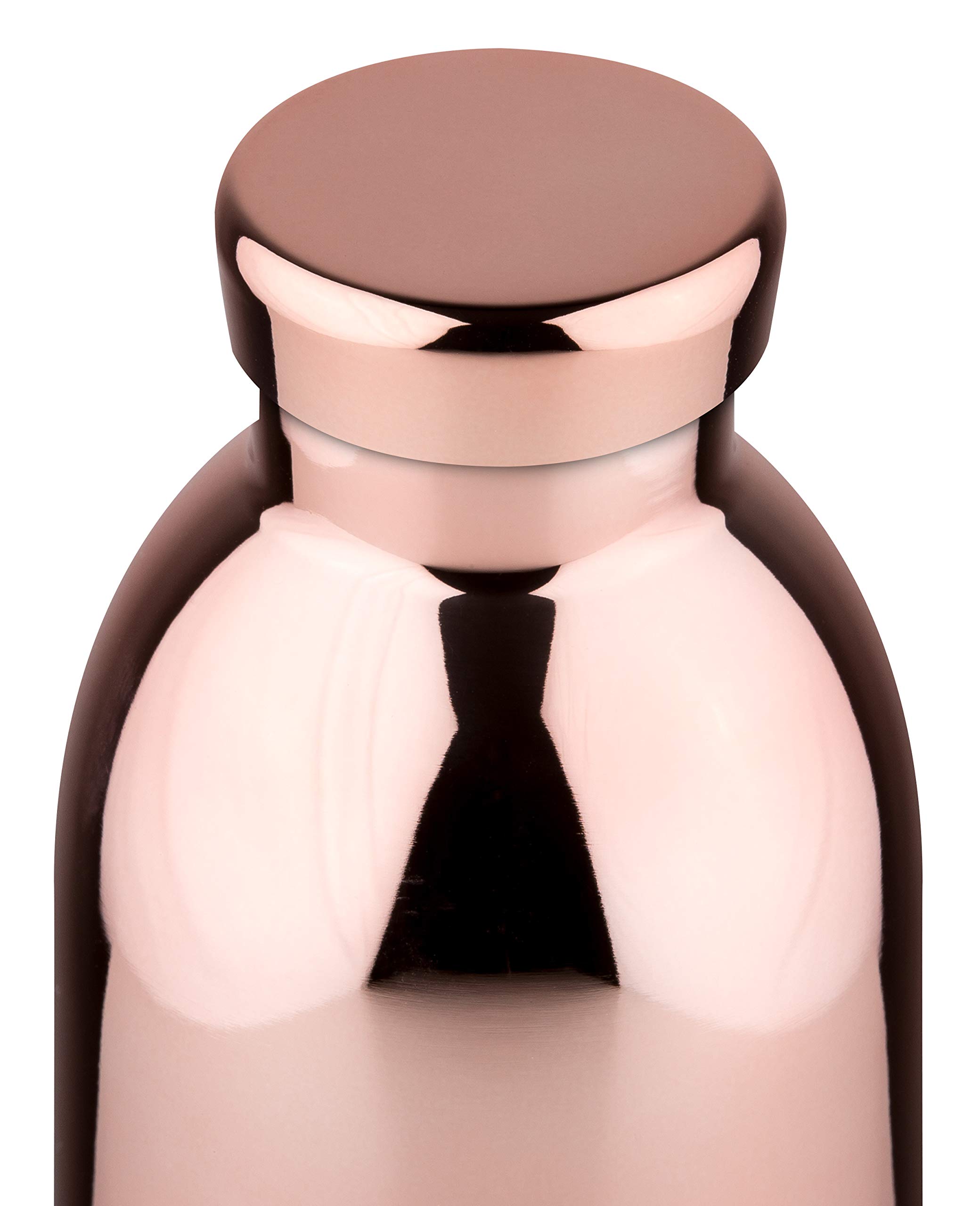 24 Bottles Clima Bottle Isolierflasche aus lebensmittelechtem Edelstahl in der Farbe Rose Gold, 500ml | 24Bottles Clima Bottle 500 ml – Rose GoldLa Clima Bottle 24Bottles Rose Gold è la borraccia termica elegante e versatile, p