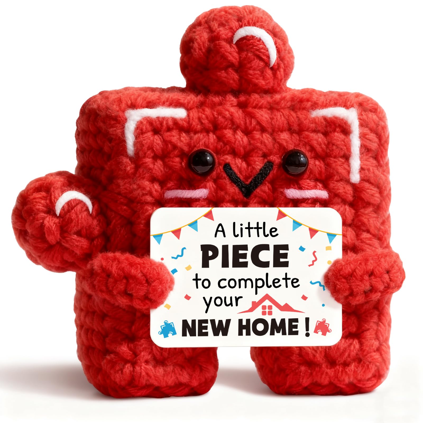 Sayregifty House Warming Gifts New Home, Unique Crochet Puzzle Piece Decor