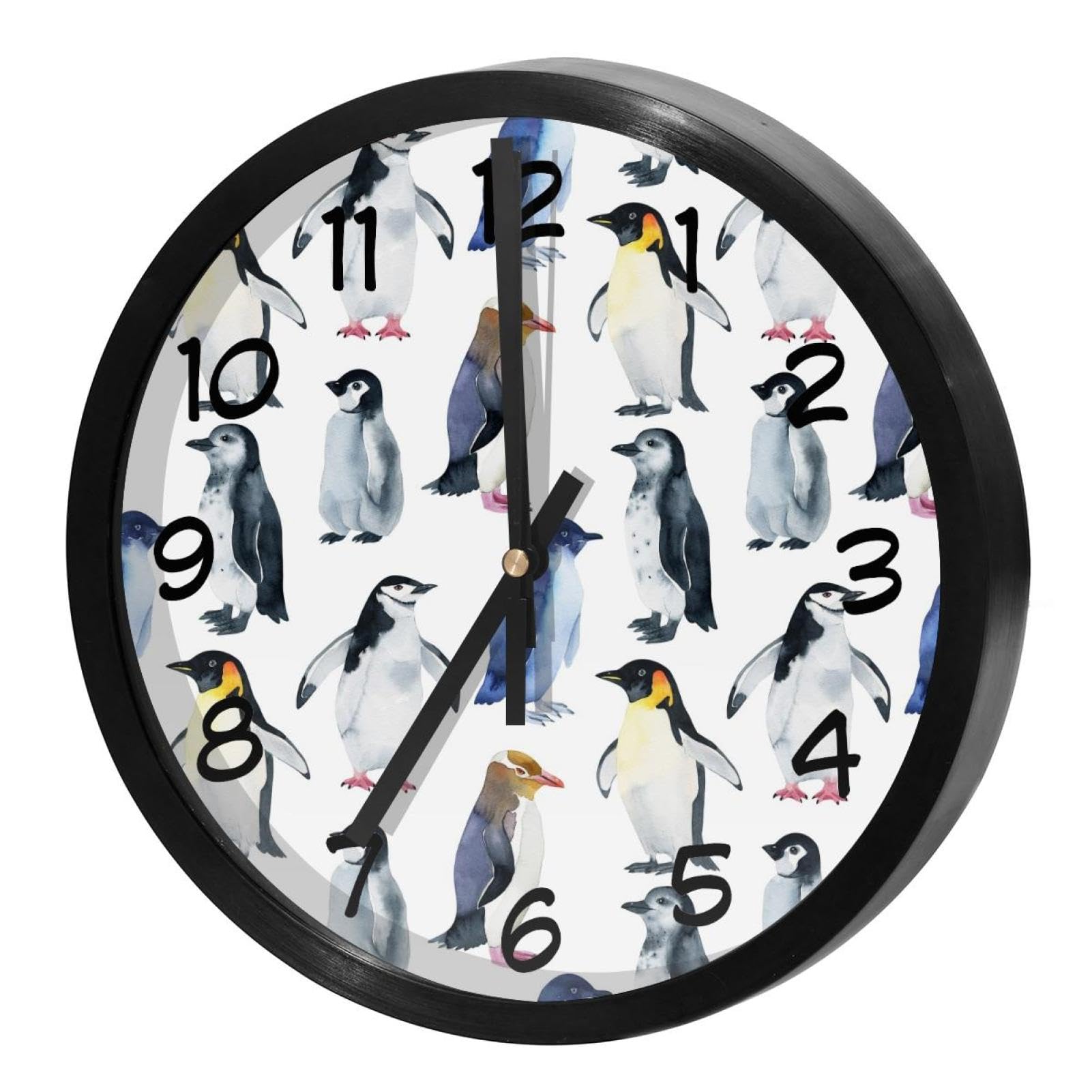 Horloge murale silencieuse pour bureau et cuisine sans bruit à quartz