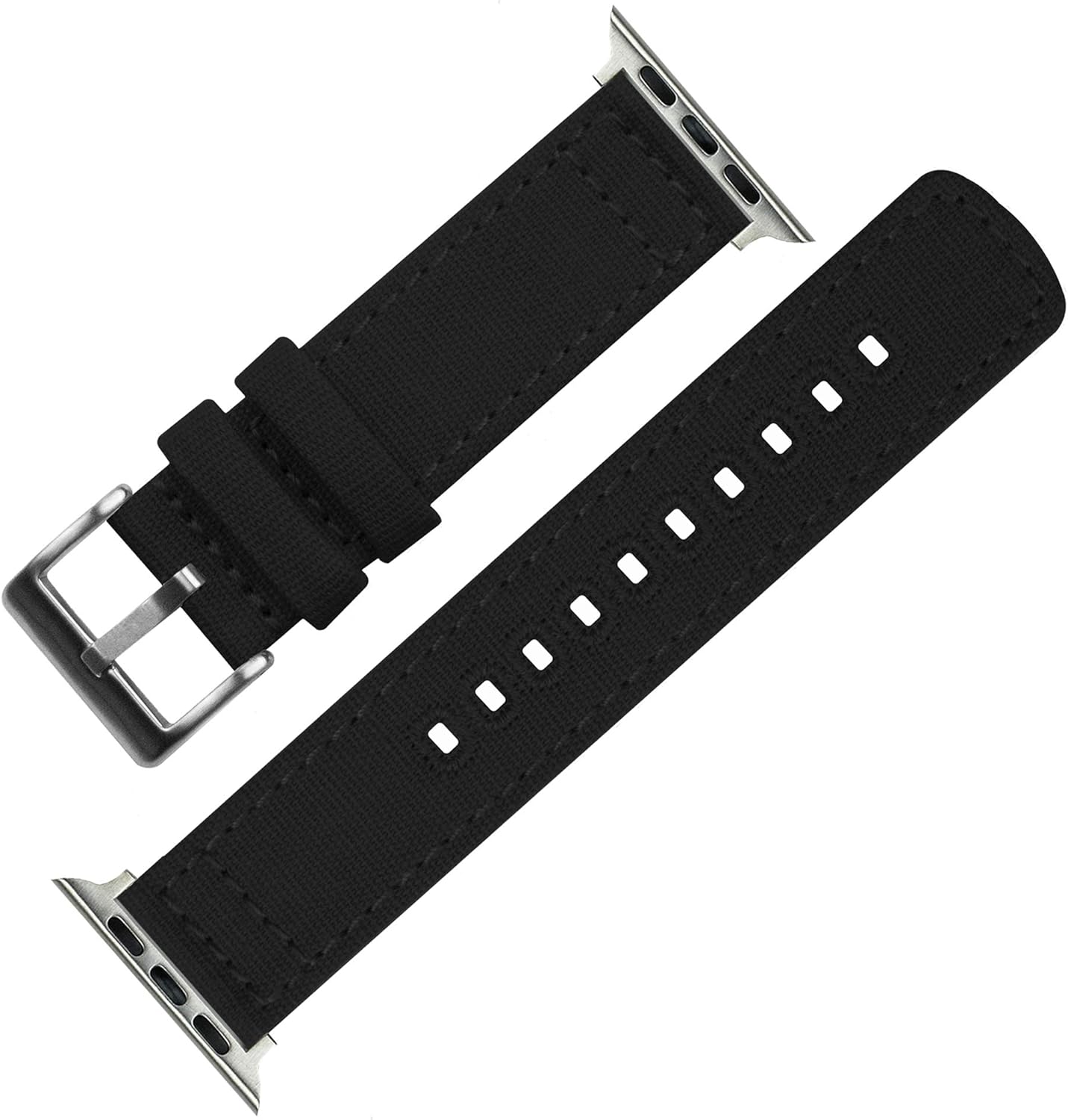 BARTON WATCH BANDS - Canvas Watch Bands Compatible with Apple Watch Models - 1, 2, 3, 4, 5, 6, 7, 8, 9, 10, SE, Ultra & Ultra 2